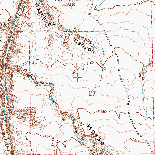 Topographic Map of Second Mesa Campground, AZ