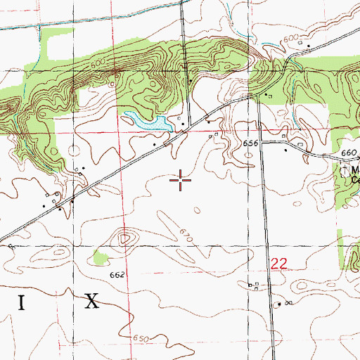 Topographic Map of Township of Phenix, IL