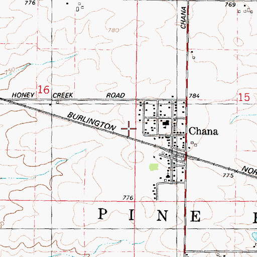 Topographic Map of Township of Pine Rock, IL