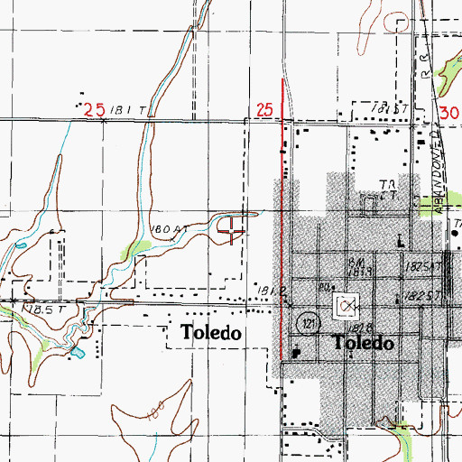 Topographic Map of Township of Sumpter, IL