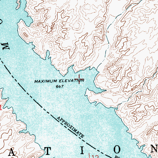 Topographic Map of Liberty Cove, AZ