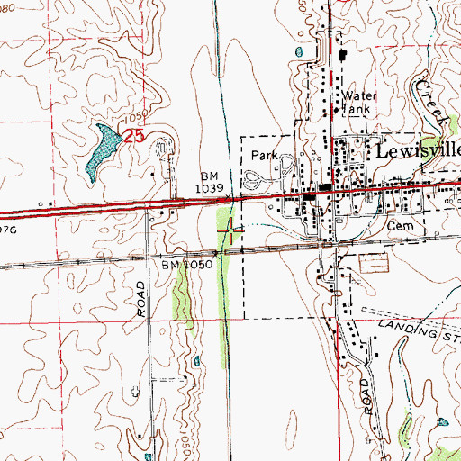 Topographic Map of Applebutter Creek, IN