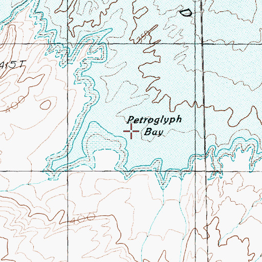 Topographic Map of Petroglyph Bay, AZ