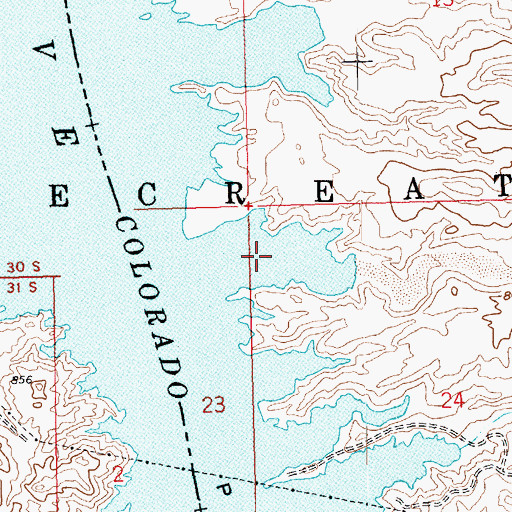 Topographic Map of Tyro Cove, AZ