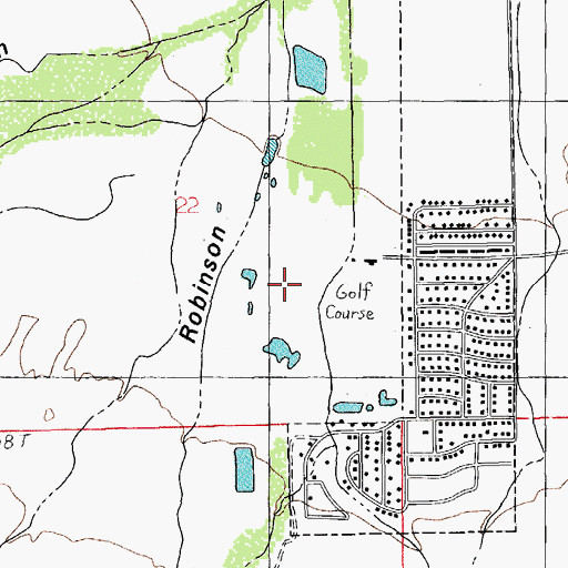 Topographic Map of Mount Graham Golf Course, AZ
