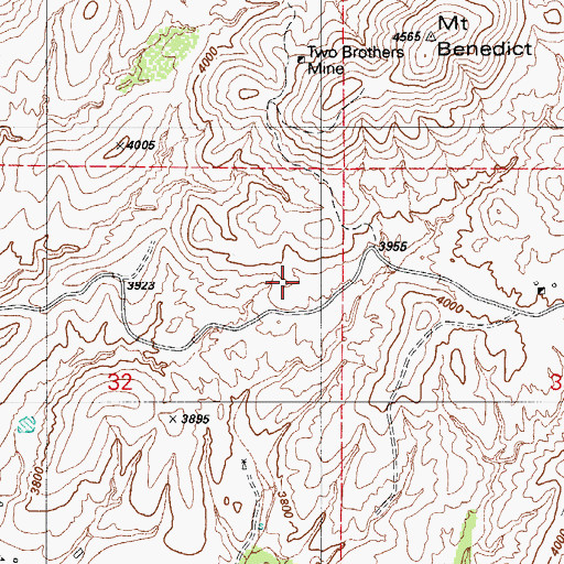 Topographic Map of KAYN-FM (Nogales), AZ
