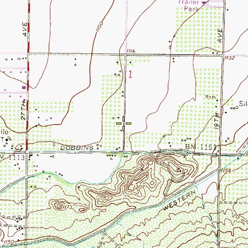 Topographic Map of KMEO-AM (Phoenix), AZ