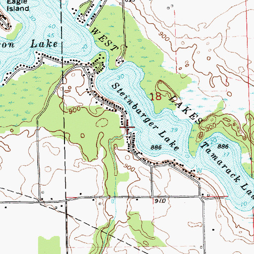 Topographic Map of Dry Run, IN