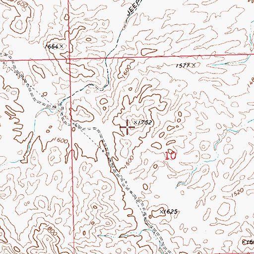 Topographic Map of KBBC-FM (Lake Havasu City), AZ