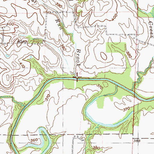 Topographic Map of Goad Brook, IN