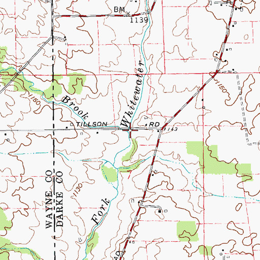 Topographic Map of Gray Brook, IN