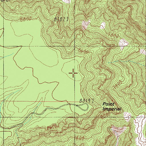 Topographic Map of Woolsey Point Recreation Site (historical), AZ