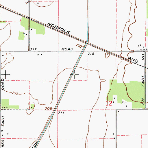 Topographic Map of Greiger Ditch, IN