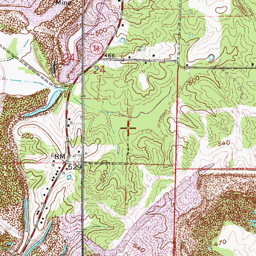 Topographic Map of Grey Lake, IN