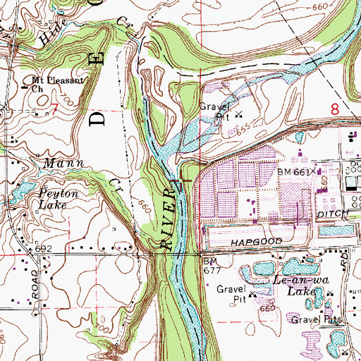 Topographic Map of Little Buck Creek, IN