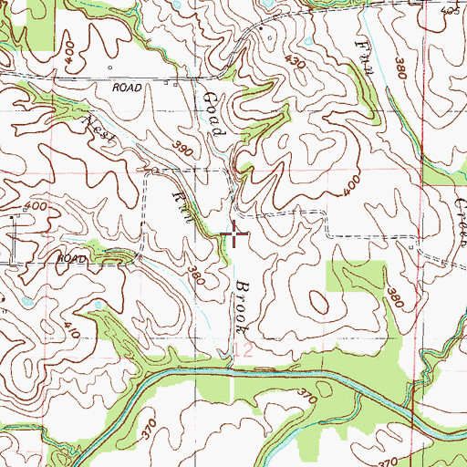 Topographic Map of Nest Run, IN
