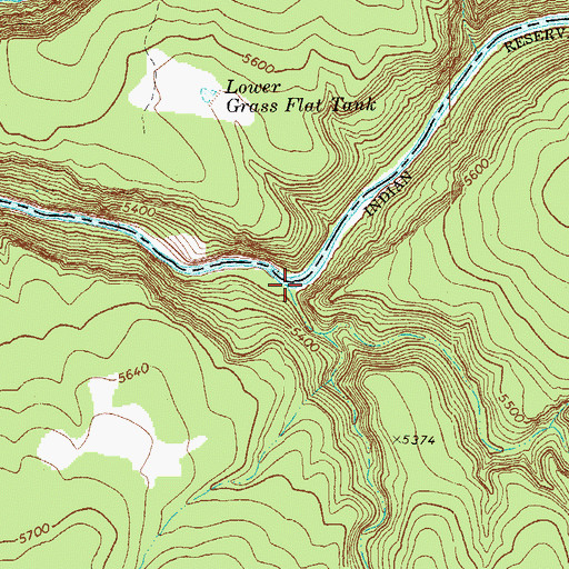 Topographic Map of Elwood Canyon, AZ