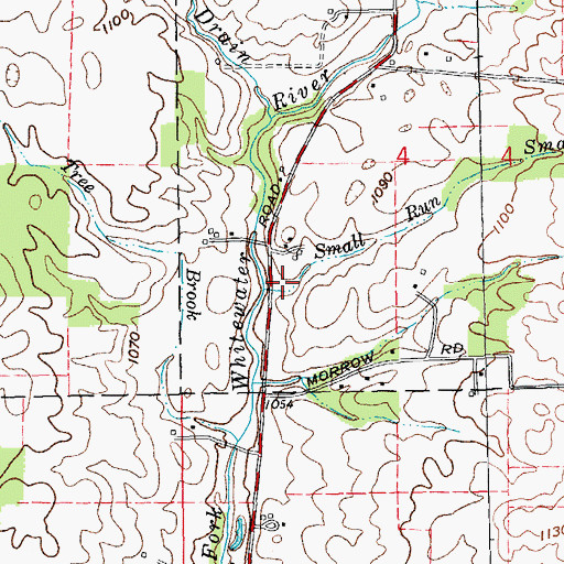 Topographic Map of Small Run, IN
