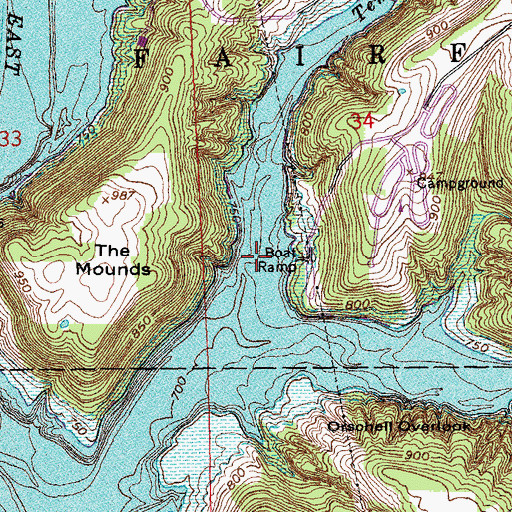 Topographic Map of Templeton Creek, IN