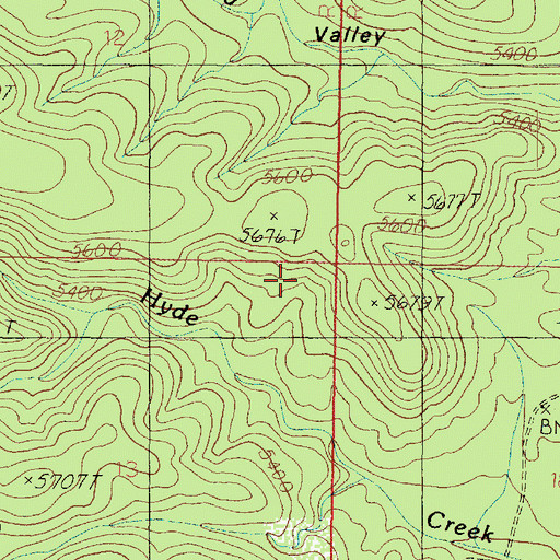 Topographic Map of Prescott National Forest, AZ