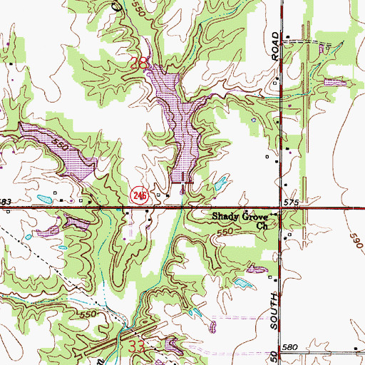 Topographic Map of Busseron Dam Number G-4, IN