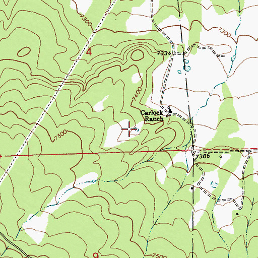 Topographic Map of Lee Tank, AZ