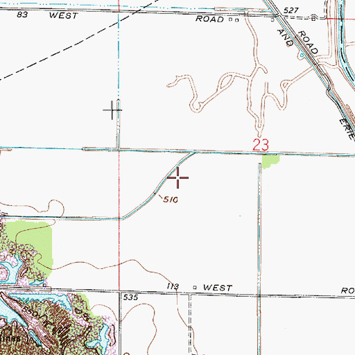 Topographic Map of Eel River Prairie, IN