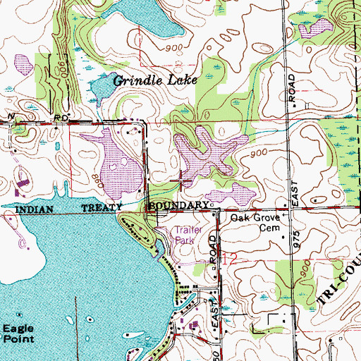 Topographic Map of Weimer Black Dam, IN