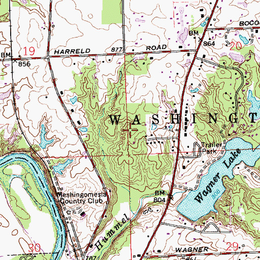 Topographic Map of WMRI-FM (Marion), IN