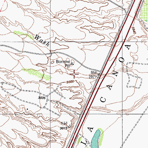 Topographic Map of Esperanza Wash, AZ