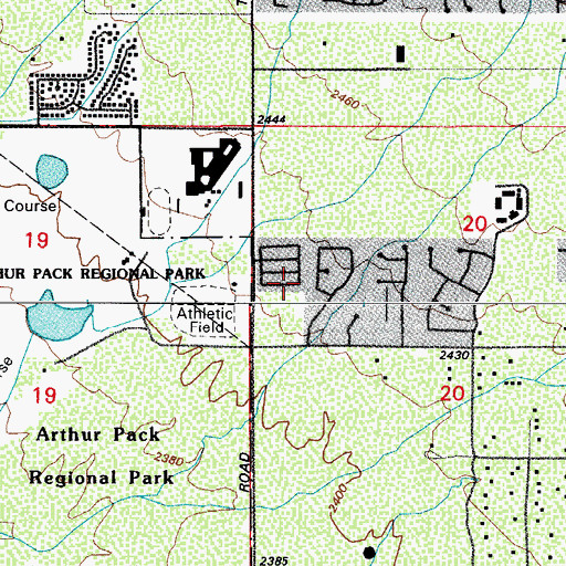 Topographic Map of Estrellita Ranch, AZ