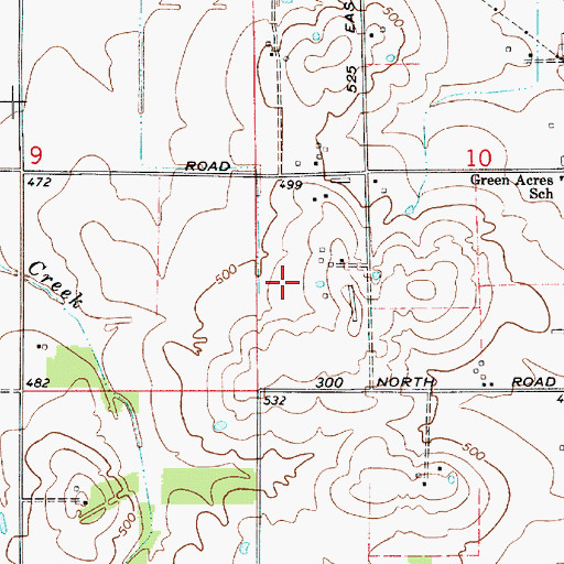 Topographic Map of Daviess County, IN