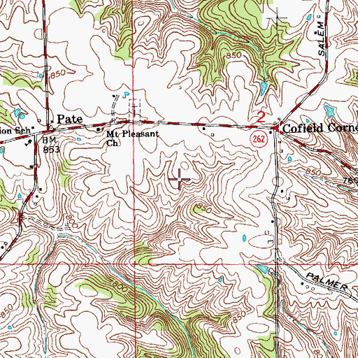 Topographic Map of Ohio County, IN