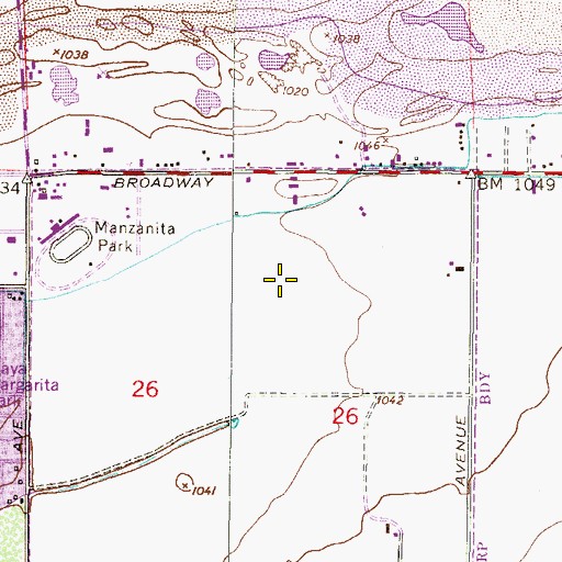 Topographic Map of KVVA-AM (Phoenix), AZ