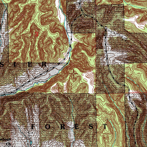 Topographic Map of Dutch Ridge Lake, IN