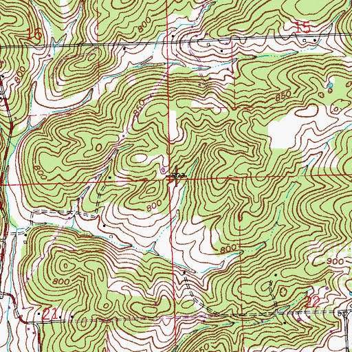 Topographic Map of Township of Pierce, IN