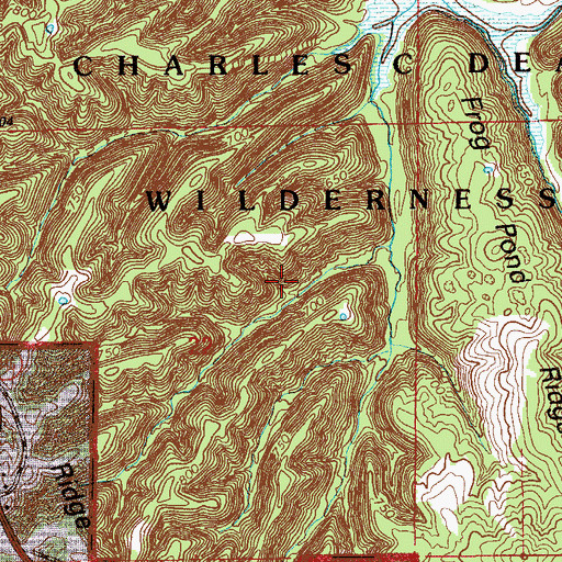 Topographic Map of Township of Polk, IN
