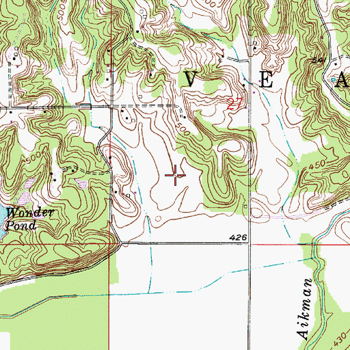 Topographic Map of Township of Veale, IN