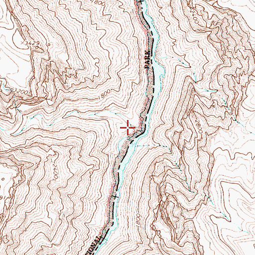 Topographic Map of Fall Canyon, AZ