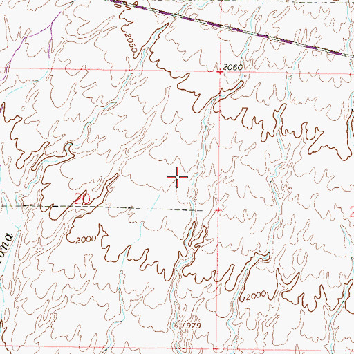 Topographic Map of Roesner Ranch Airport, AZ