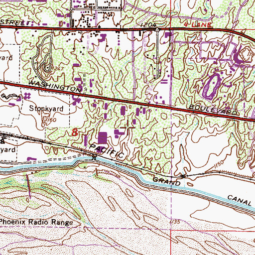 Topographic Map of Sunstate Heliport, AZ