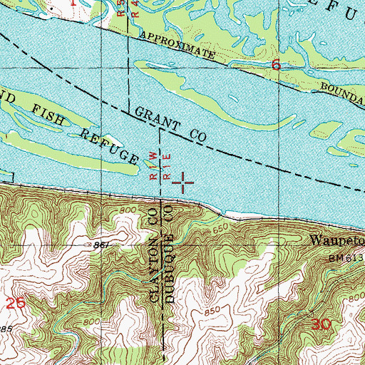 Topographic Map of Bunker Chute, IA