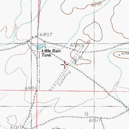 Topographic Map of The Ranch Airport (historical), AZ