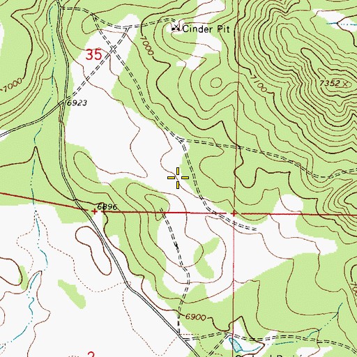 Topographic Map of Sunrise Ranch Airport, AZ