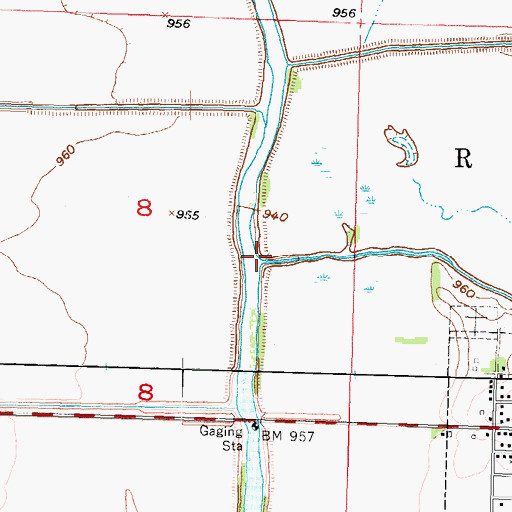 Topographic Map of Deer Creek, IA
