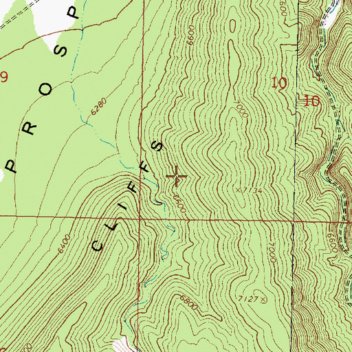 Topographic Map of Hualapai Indian Reservation, AZ