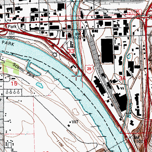 Topographic Map of Floyd River, IA