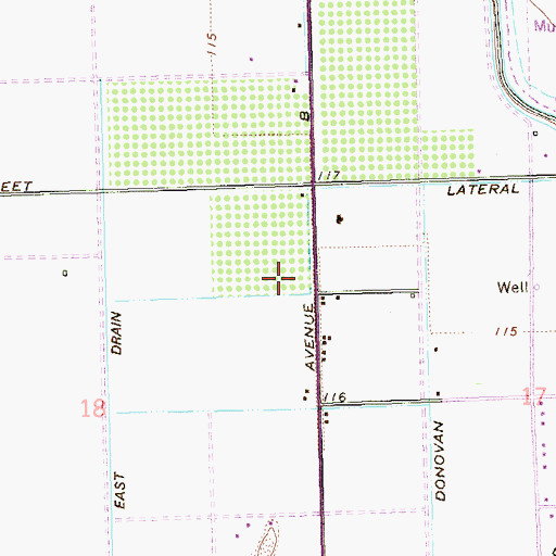 Topographic Map of KEZC-AM (Yuma), AZ