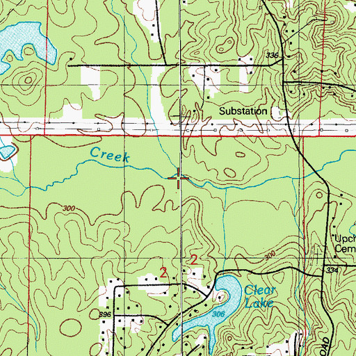 Topographic Map of Dry Creek, AR