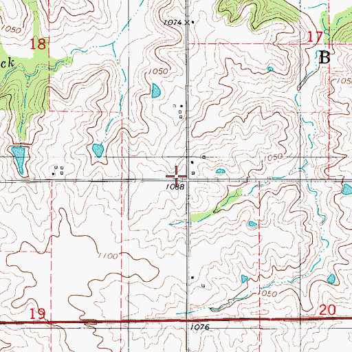 Topographic Map of Locust Grove School, IA